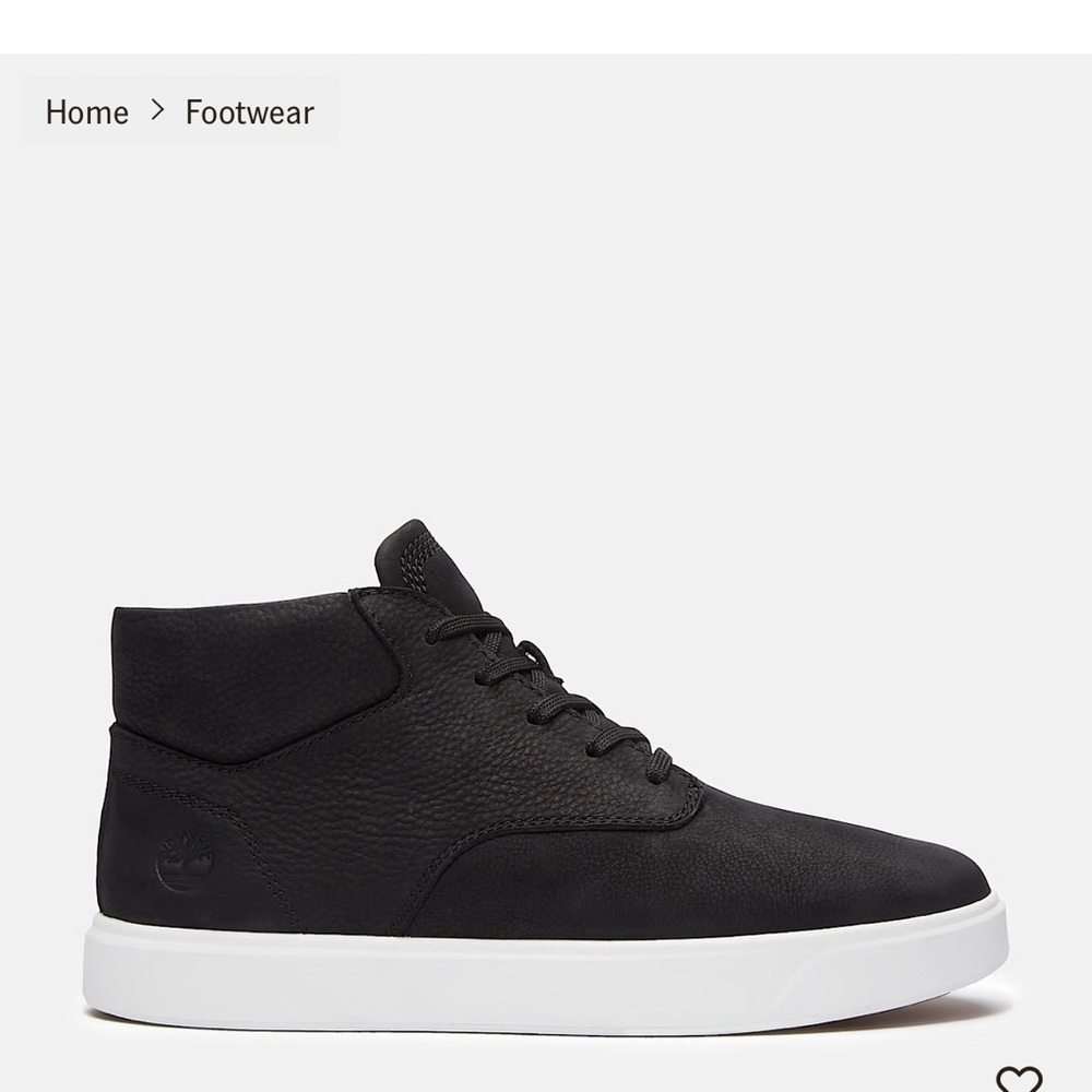 Timberland emerson street mid lace sneaker Black Nubuck nwt men’s